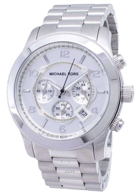 michael kors silver mens watch|silver michael kors watch sale.